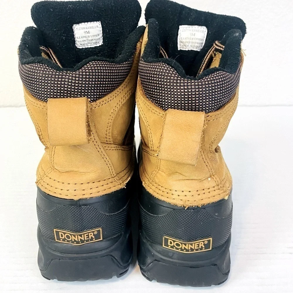 Donner Mountain Kohler Leather Winter Work Boots Size 9